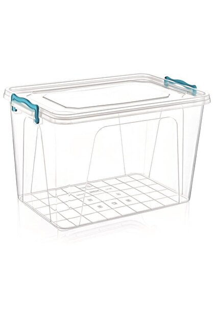 7-5 Litre Kilitl Kapak Dikdörtgen Kiler Saklama Kabı 34x23 14cm Her Gıdaya Uygun Sağlıklı Plastik